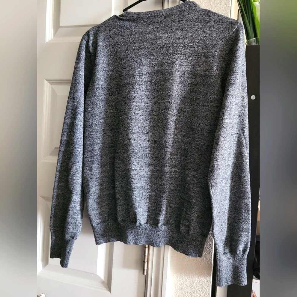 Anna Rose Gray Lightweight Button Front Cardigan Sweater Women’s Large - Picture 5 of 10